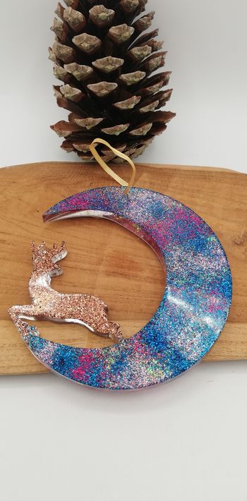 Décoration cerf en résine