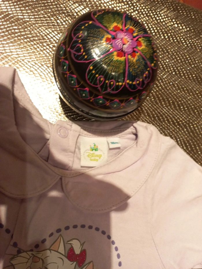 Robe mauve, Disney 18 mois coton - photo numéro 3