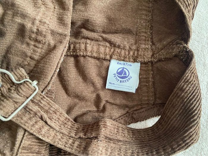 Ensemble gilet & salopette chaude - Petit Bateau - 6 mois / 67 cm - TBE - photo numéro 4