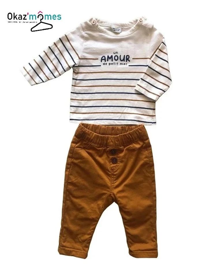 Ensemble "Un amour de petit mec" - Tape à l'oeil 3 mois (59cm)