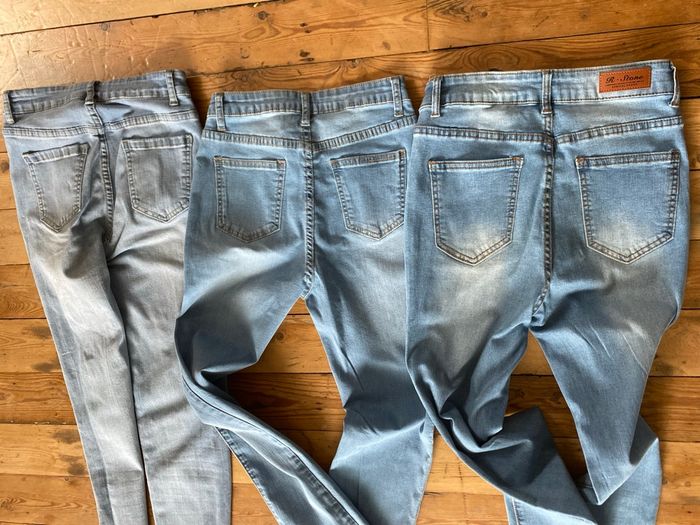 Lot 3 jeans skinny taille haute S 36 Shein - photo numéro 2