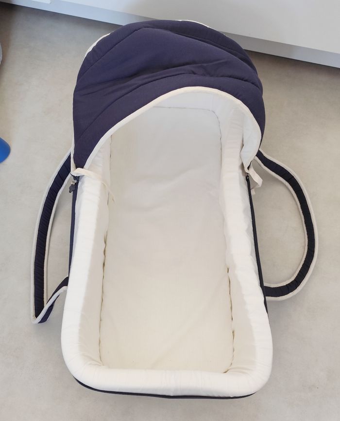 Couffin bébé bleu - photo numéro 2