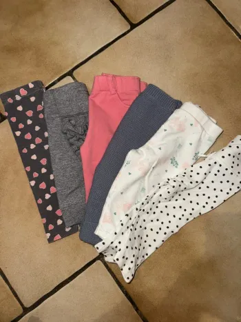 Lot de 6 leggins 6 mois