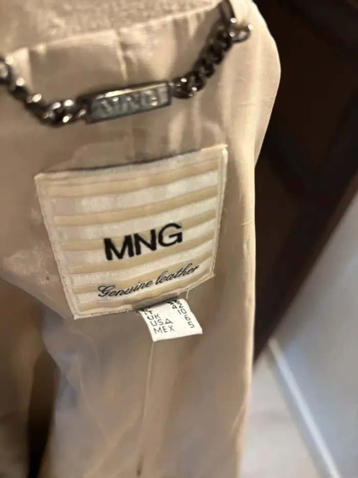 Blazer femme en suédine beige Mango 38 - photo numéro 9
