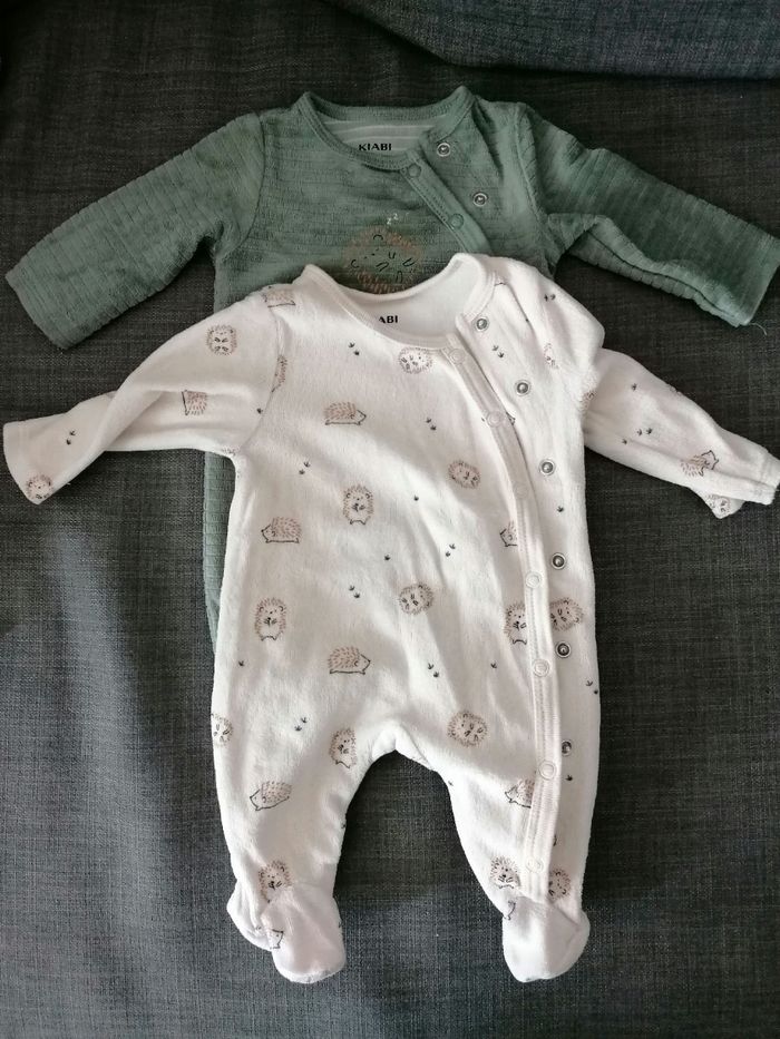 Lot de pijamas bébé 1 mois