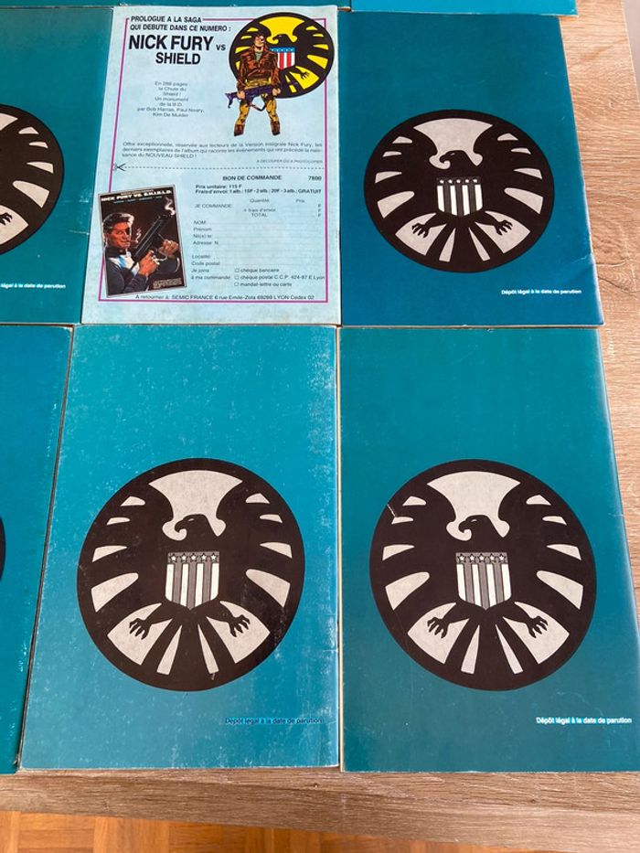 Collection complete numéro 1 a 9 nick fury version intégrale semic année 90 - photo numéro 9