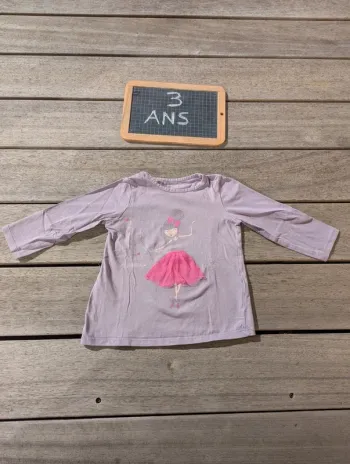 Tee-shirt manches longues 3 ans Verbaudet