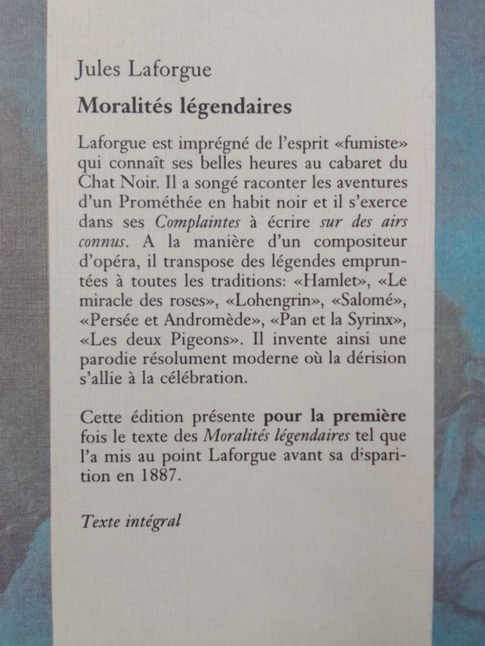 Jules Laforgue - Moralités légendaires - photo numéro 3