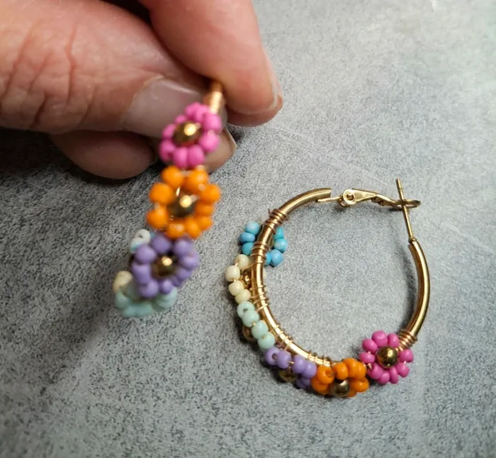 Boucles d’oreilles colorfull - photo numéro 3