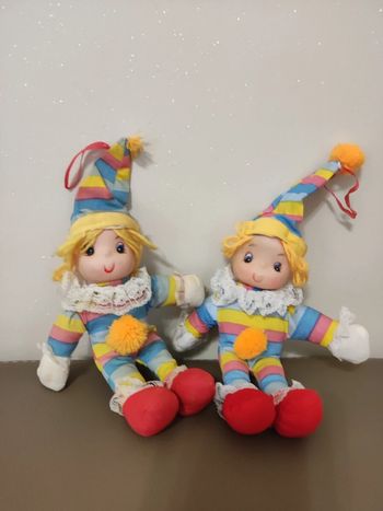 Poupee chiffon clown vintage