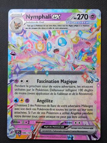 Carte Pokemon Nymphali ex 086/191 Evolutions Prismatiques