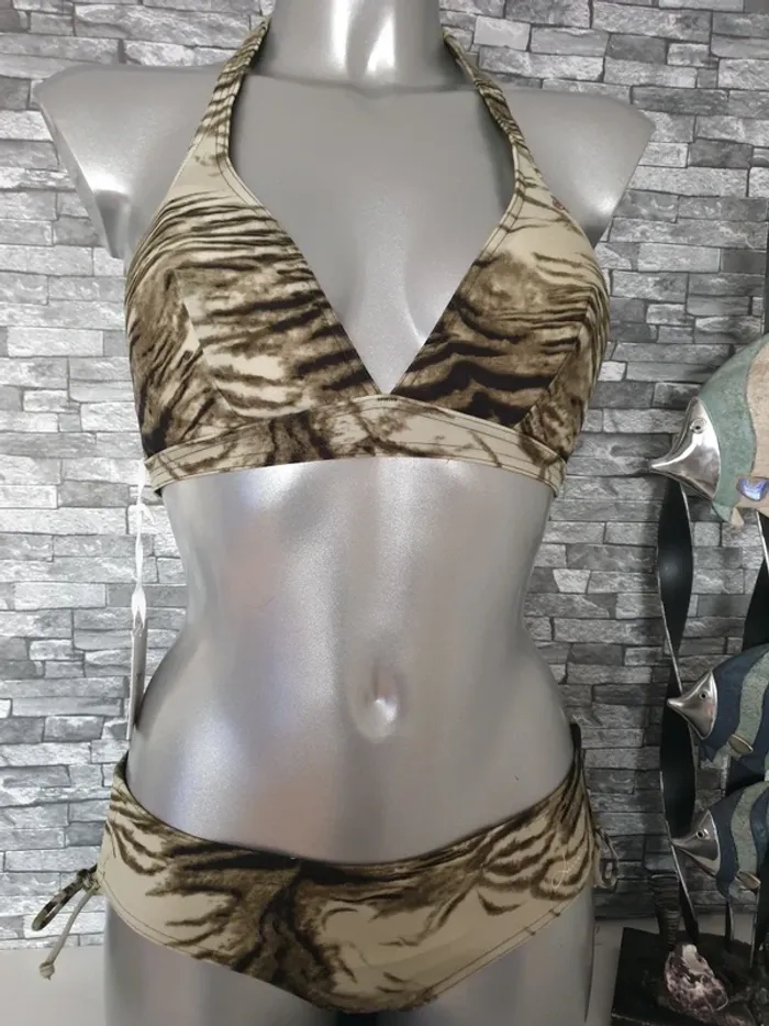 Maillot de bain sexy kaki T40