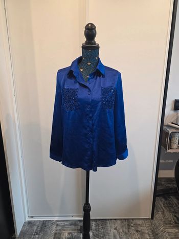 Chemise bleu femme shein