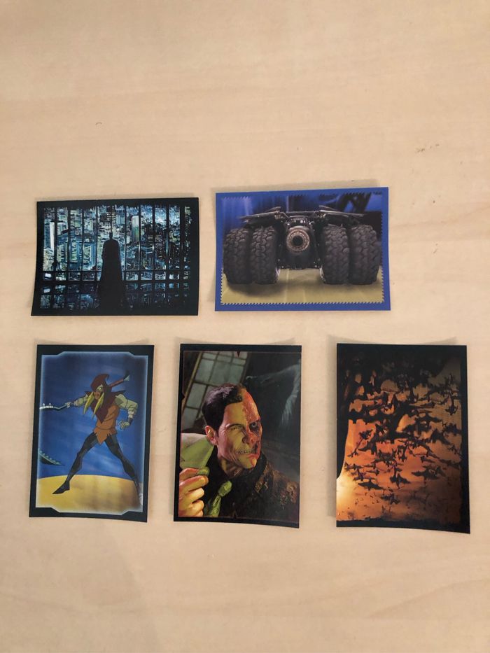 Lots de 5 autocollants Batman