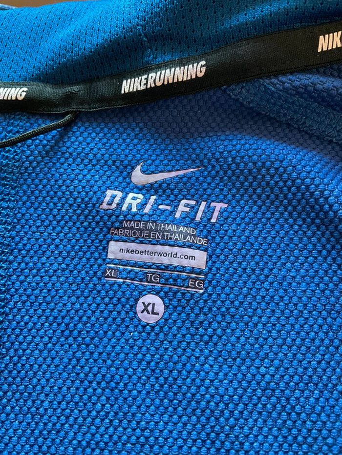 Veste zippée à capuche pour homme Nike Running bleue taille XL 148 - photo numéro 11