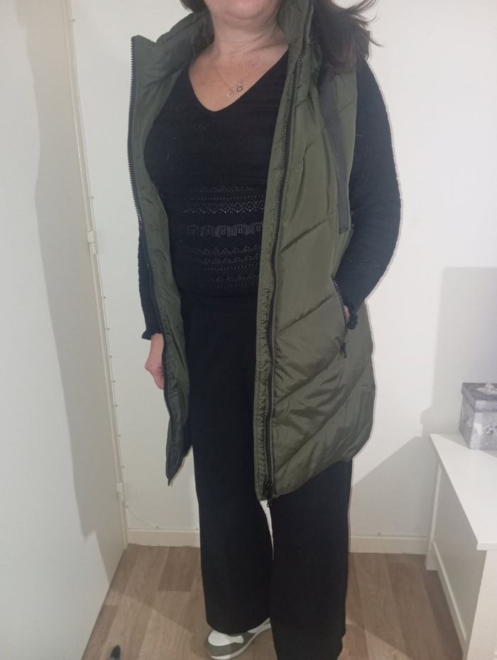 Doudoune kaki sans manches JDY - photo numéro 3