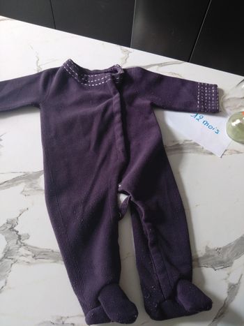 Pyjama bébé fille ou garçon polaire du pareil au même 12 mois