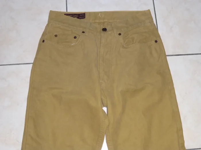 pantalon jean brun clair Marlboro Classics taille 38 - photo numéro 2