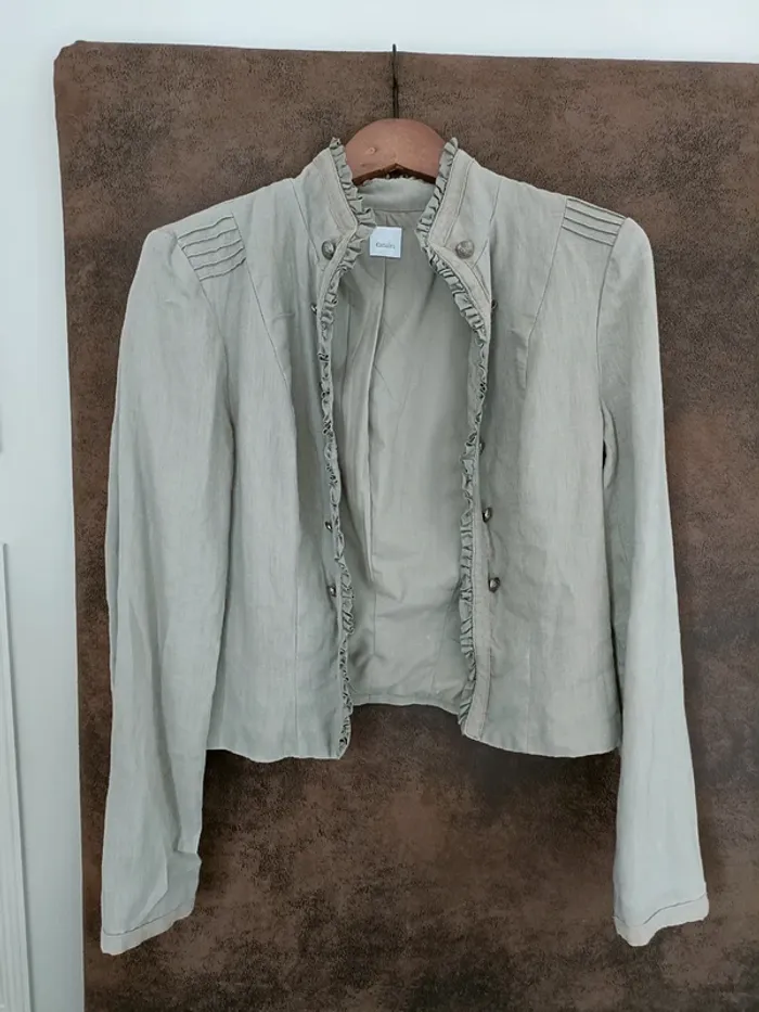 Blazer kaki Camaïeu