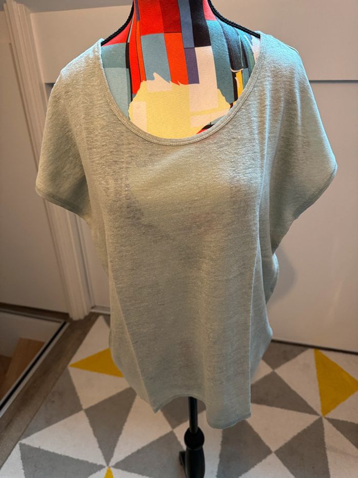 Blouse à manches courtes en lin Cyrillus Taille 38
