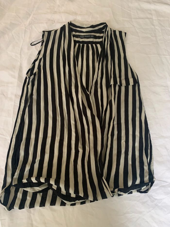 Chemisier manches courtes Zara taille XS