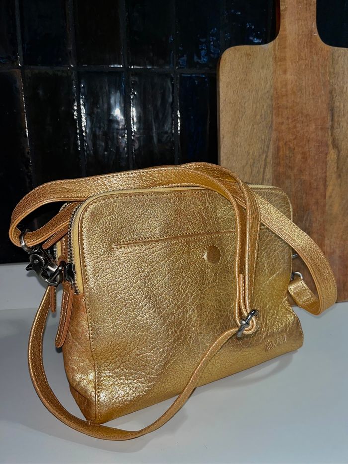 sac Léana doré - Léa Toni  - en cuir - photo numéro 10