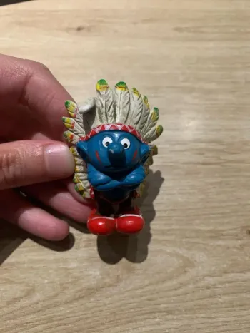 Figurine Schleich schtroumpf indien 1981