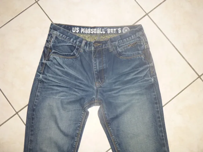 superbe jean bleu délavé US Marshall taille 38 - photo numéro 2