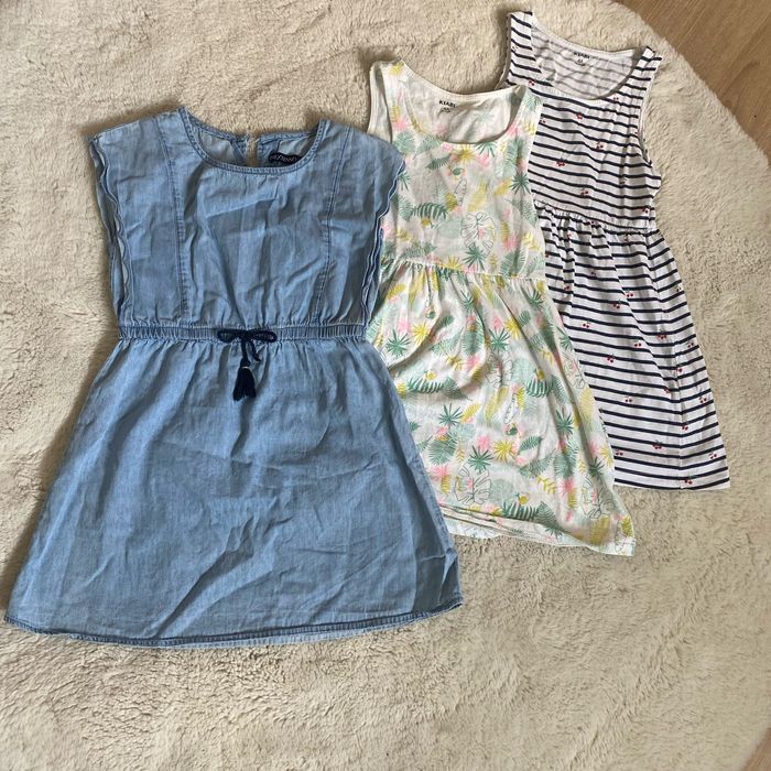 👗 Lot de 3 robes fille – Taille 6 ans – Kiabi & Inextenso 👗