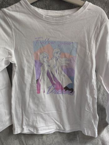 T-shirt manche longue reine des neiges