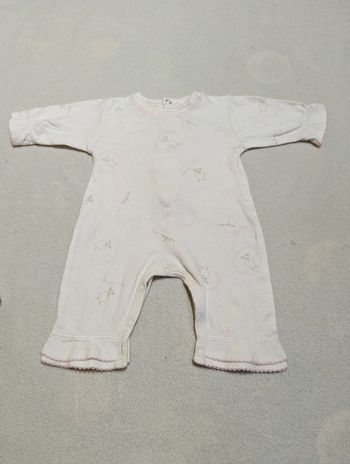 Combinaison sucre d'orge bébé fille 1 mois