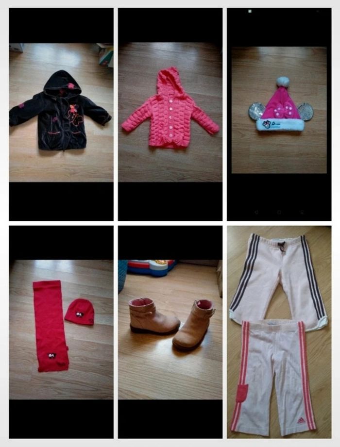 Lot vêtements fille. taille 2 ans. et une paire de bottines pointure 24 - photo numéro 2