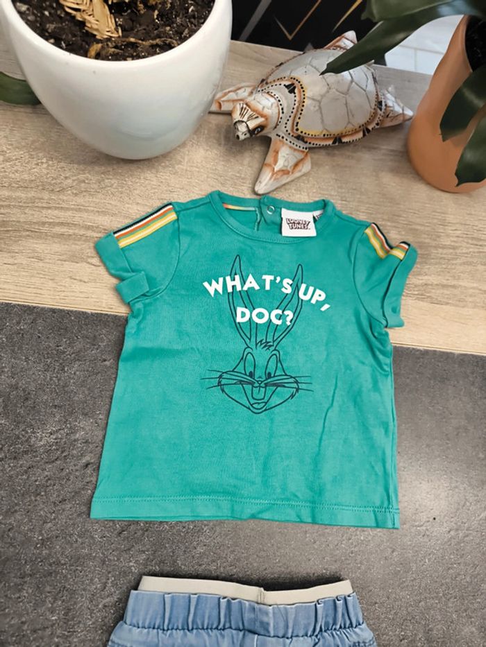 Ensemble été 2 pièces garçon 6 mois Looney Tunes Bugs Bunny - photo numéro 9