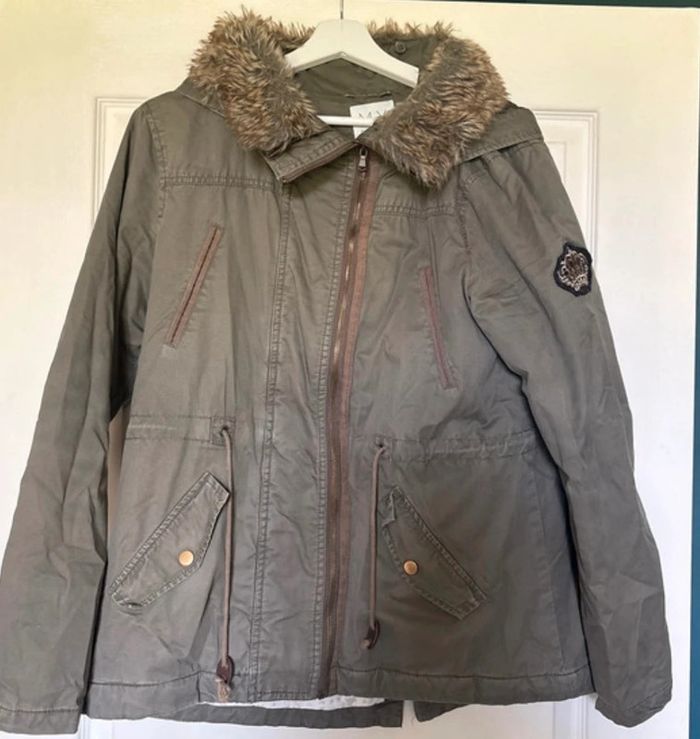 Parka femme kaki
