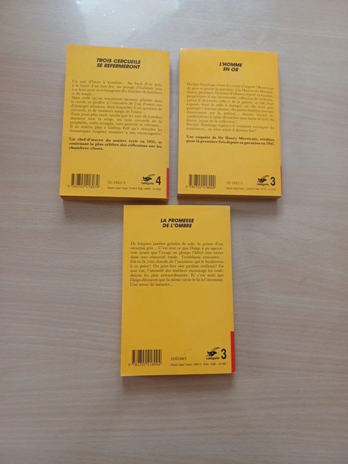 Lot 3 livres polar - photo numéro 2