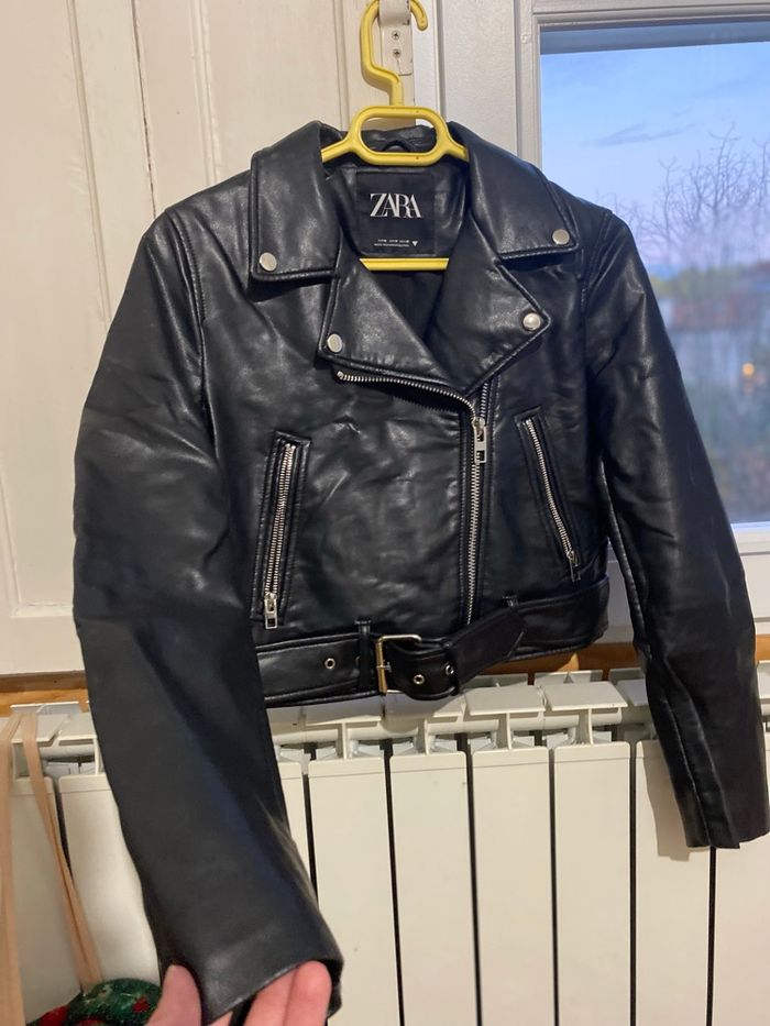 Veste en cuir noir - photo numéro 2