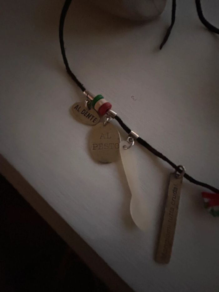 Collier réminiscence sur cordon - photo numéro 3