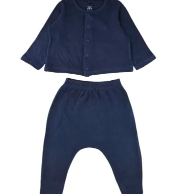 Petit Bateau Ensemble Cardigan + Sarouel 6 mois en coton bio