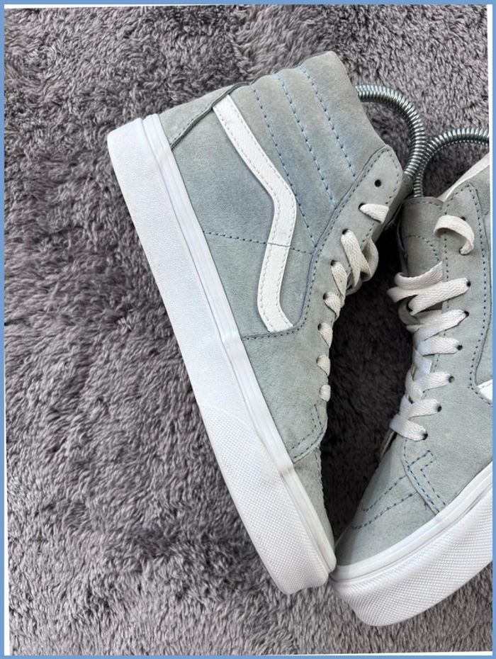 Vans Sk8-Hi Daim Vert Clair Femme – Pointure 36,5 - photo numéro 10