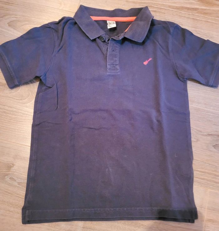 Polo bleu foncé Tape à l'œil 10 ans