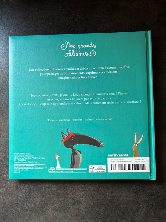 Livre le loup qui apprivoisait ses émotions Auzou - photo numéro 2