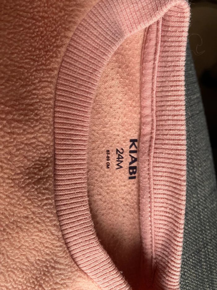 Pyjama lune polaire rose 24m Kiabi - photo numéro 4
