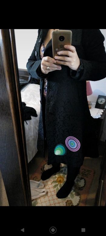 Manteau long desigual