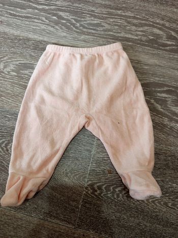 Bas de pyjama couleur pêche Verbaudet 1 mois