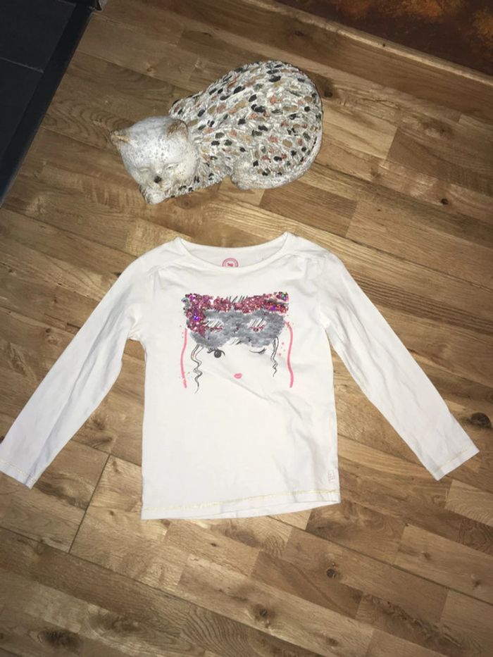 Tshirt blanc a motifs la compagnie des petits 6ans/116
