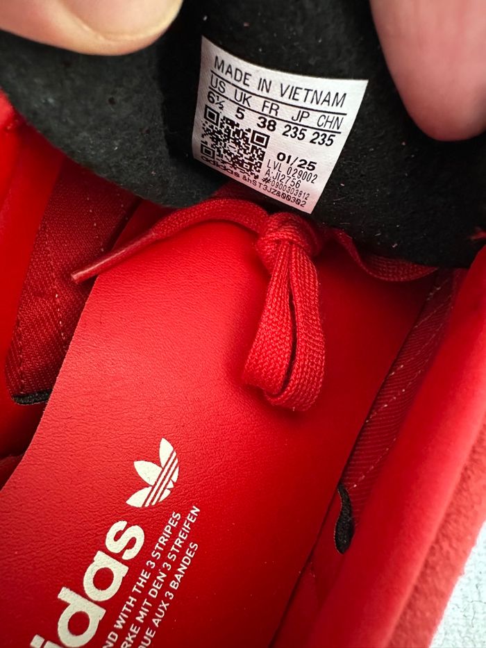 Adidas Gazelle indoor rouge wonder white - photo numéro 6