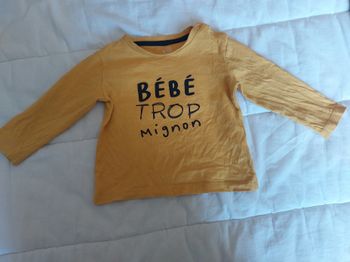 Maillot manches longues bébé garçon taille 12mois