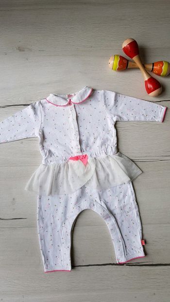 Combinaison billieblush manches longues fille 12 mois avec volants