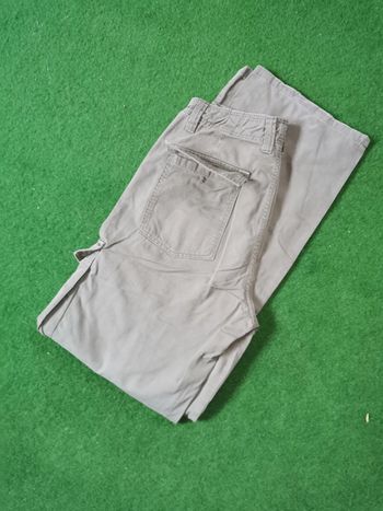 Pantalon kaki Bershka medium rise cargo stright taille 36