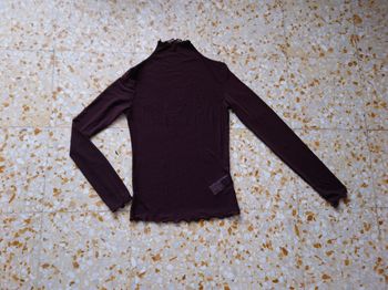 Haut en tulle neuf marron Dasy taille S